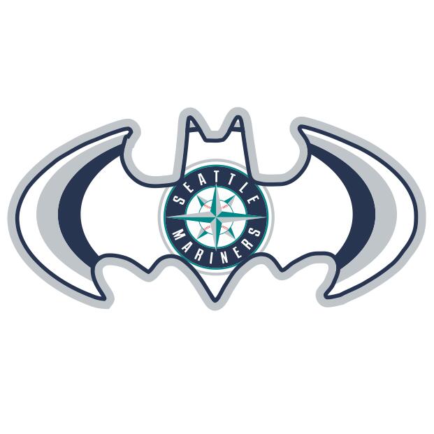 Seattle Mariners Batman Logo DIY iron on transfer (heat transfer)